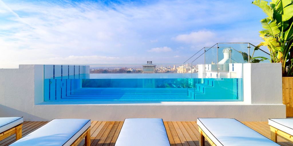 madrid hotel with rooftop pool