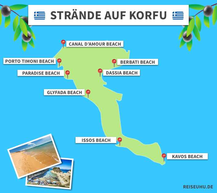 Die 8 schönsten Strände auf Korfu im Überblick - reiseuhu.de